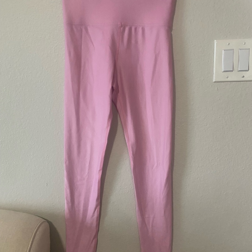 Carbon38 Girls Light Pink High-Waist Leggings